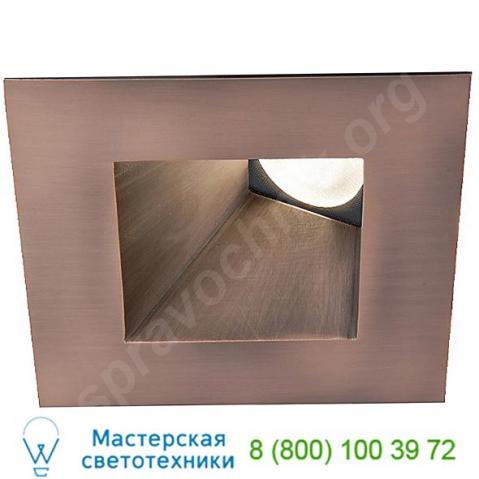 Hr-3led-t518n-c-bn wac lighting 3 inch tesla led wall wash square trim, светильник