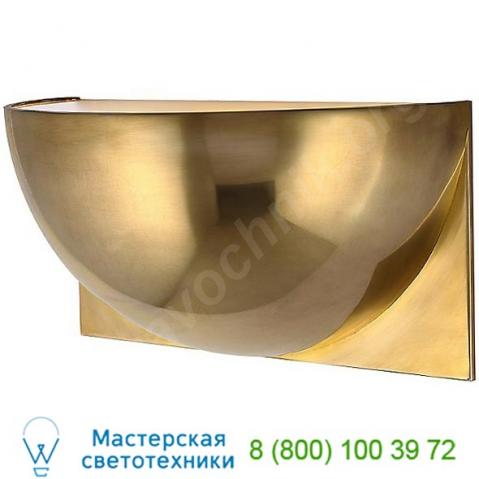 Quarter sphere wall light visual comfort pb 2070mbk-fg, настенный светильник