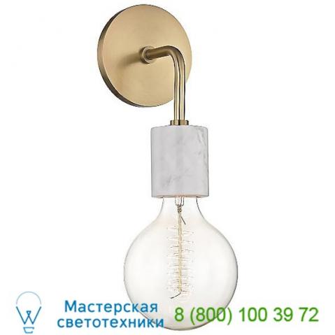 Asime wall sconce mitzi - hudson valley lighting h120101-agb, настенный светильник