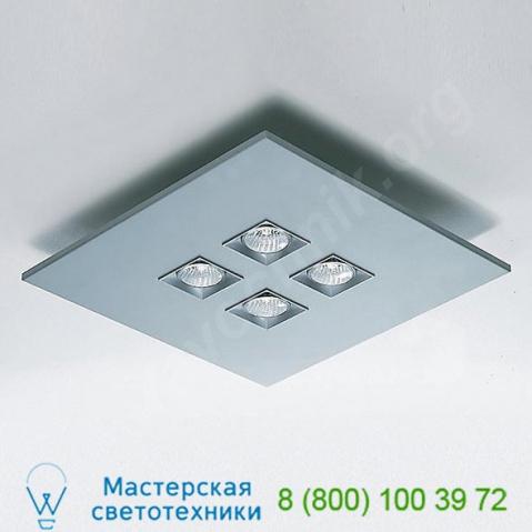 Zaneen design polifemo 4-light square flush mount ceiling light, светильник