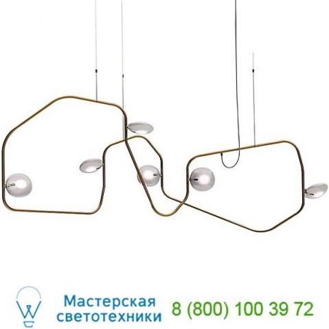 Palindrome 6 light led chandelier rich brilliant willing pd-6-11-j11-dw-120, светильник