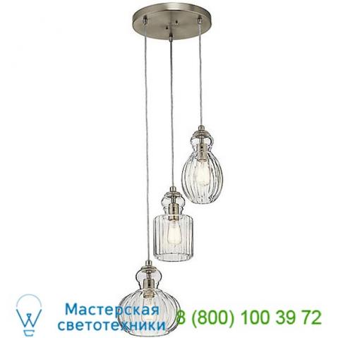 Kichler riviera multi-light pendant light 43952ni, светильник