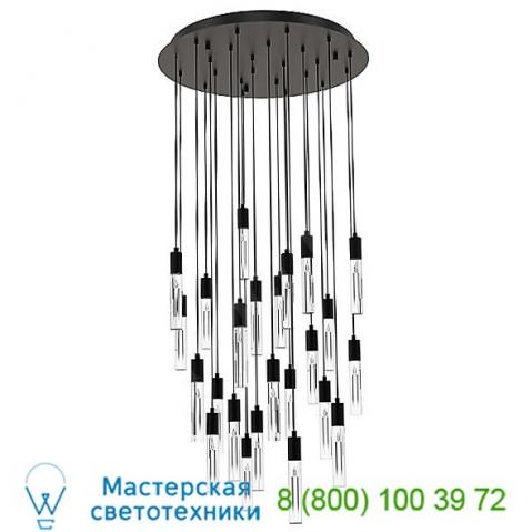 Seraph round 20 inch led chandelier blackjack lighting ser-20p-bl-bu, светильник