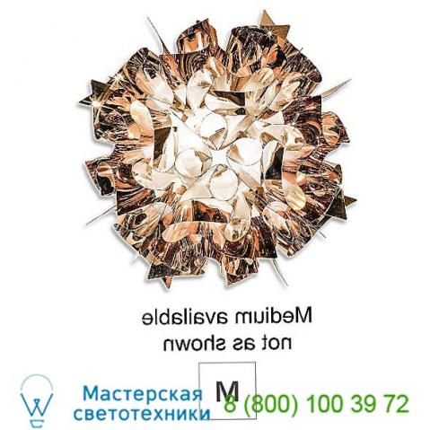 Slamp veli metallic ceiling/wall light (copper/medium) - open box return ob-vel78plf0002ra000