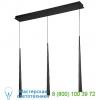 Cascade etched glass linear suspension light modern forms pd-41803l-bk, светильник