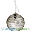 Ob-1jt-462702-sn wave 10 pendant (smoke/nickel/flat) - open box return besa lighting, опенбокс