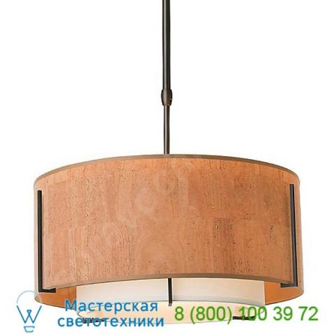 Exos small double shade pendant hubbardton forge 139602-1297, светильник