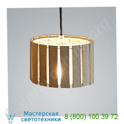 Luz oculta wood mini pendant light d5-1044dgr zaneen design, светильник