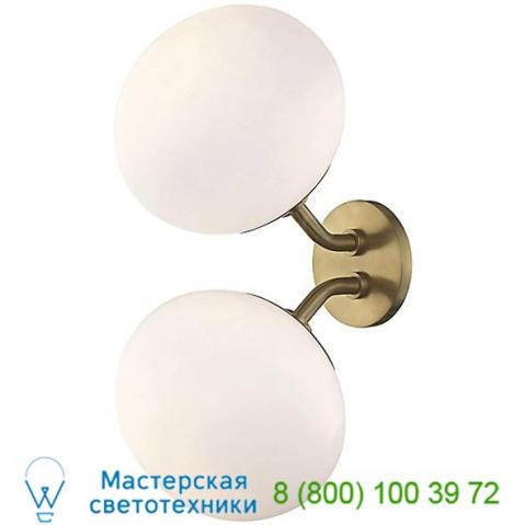 Mitzi - hudson valley lighting ob-h134102-agb estee double wall sconce (aged brass) - open box