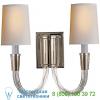 Vivian double wall sconce visual comfort tob 2033hab-np, настенный светильник бра