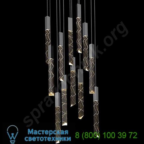 2952. 01 trinity round cluster led pendant light sonneman lighting, светильник