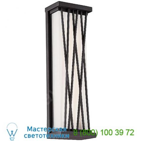 Hedge outdoor led wall sconce george kovacs p1208-615c-l, уличный настенный светильник