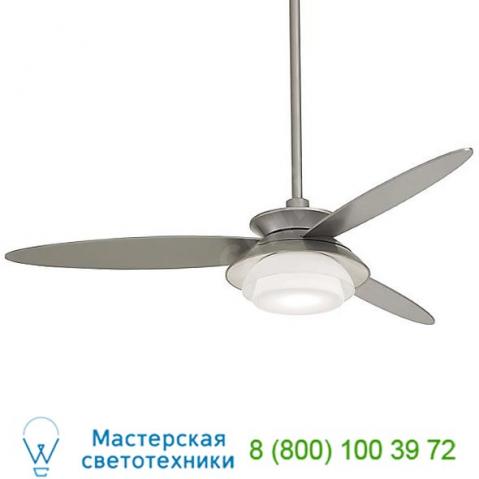 Stack ceiling fan f849l-bn/sl minka aire fans, светильник