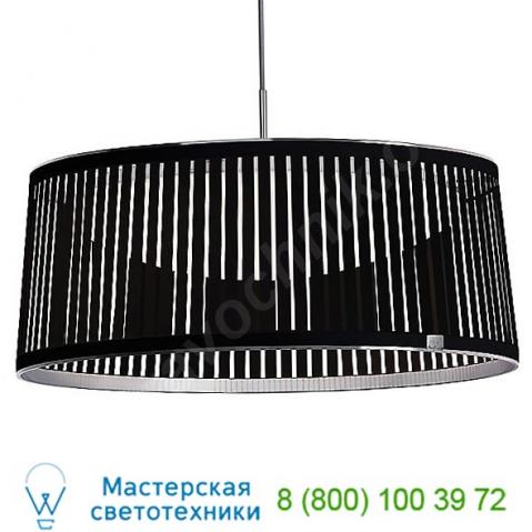 Solis drum led pendant light pablo designs soli dr 24 blk, подвесной светильник