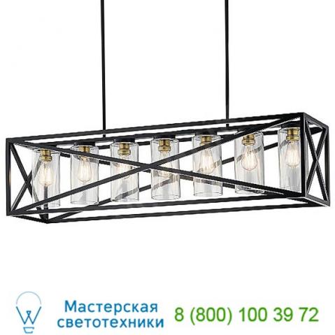 44081bk kichler moorgate linear suspension light, светильник