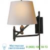 Visual comfort tob 2203bz-np paulo swingarm lamp, бра