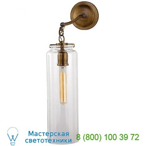 Tob 2226bz/g3-cg visual comfort katie cylinder bathroom wall light, настенный бра