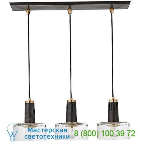 Visual comfort iris linear suspension light tob 5703bz/hab-cg, светильник