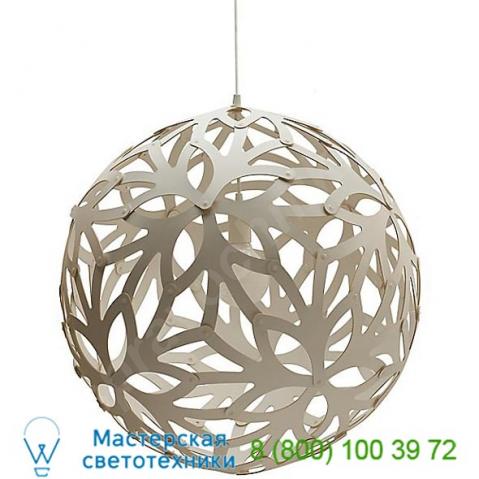 Flo-0800-nat-whi floral pendant light david trubridge, светильник