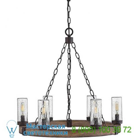 Sawyer outdoor chandelier 29206sq hinkley lighting, уличный подвесной светильник