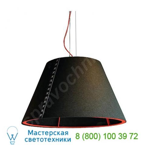 Buzzishade large pendant shade-l-68-blklace-alum-78inch buzzispace, светильник