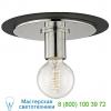 Mitzi - hudson valley lighting milo flush mount ceiling light h137501s-agb/bk, светильник