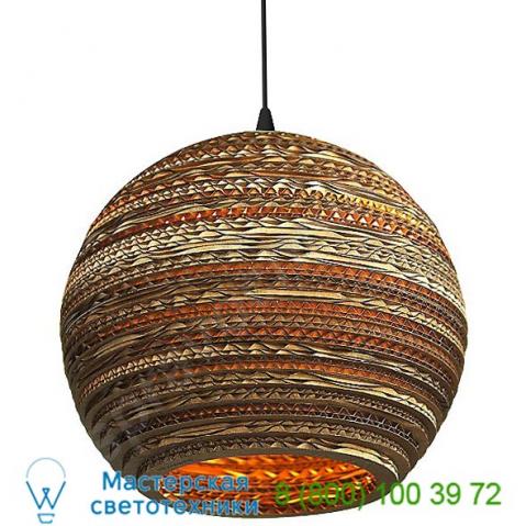 Graypants moon scraplight natural pendant light (small/e26 medium base) - open box la-moon 10