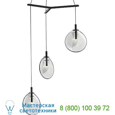 2995. 25c-sml sonneman lighting cantina large 3-light tri-spreader led pendant light, светильник