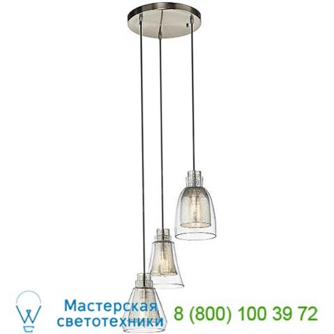 Kichler evie 3 light pendant light , светильник