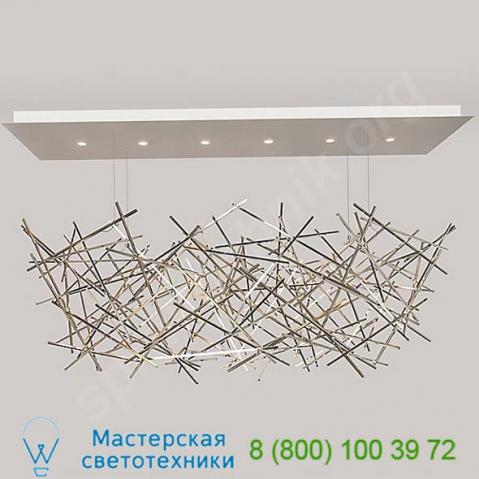 Ridgely studio cc-ch-112brz-sm criss cross led chandelier, светильник