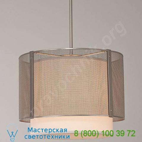 Uptown mesh drum chandelier with shade chb0019-18-fb-sh-001-e2 hammerton studio, светильник