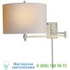 Hudson swing arm wall sconce tob 2204an-np visual comfort, бра