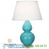 Ob-a741x double gourd lucite table lamp - large (egg blue/pearl) - open box return robert abbey