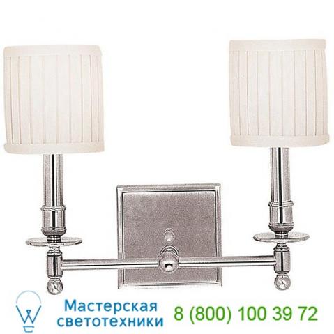 302-pn hudson valley lighting palmer two light wall sconce, настенный светильник бра