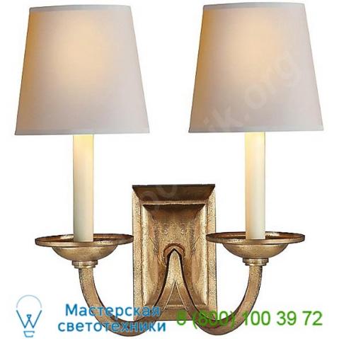 Chd 1496ai-np flemish 2-light wall light visual comfort, настенный светильник бра