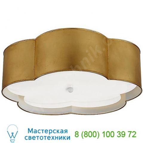 Bryce flower flush mount ceiling light ks 4118bsl/wht-fa visual comfort, светильник