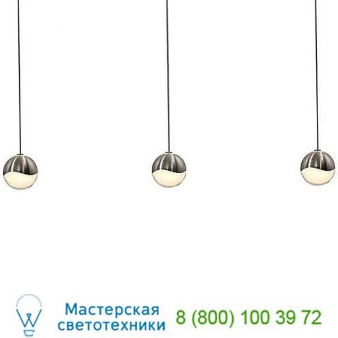 Grapes 3 light led rectangular multipoint pendant 2920. 01-sml sonneman lighting, светильник