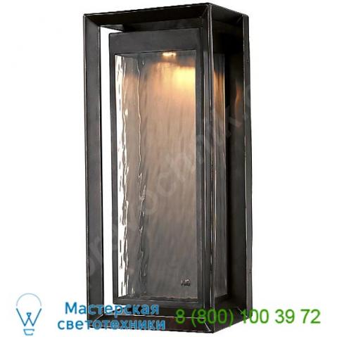 Urbandale led outdoor wall light feiss ol13700anbz-l1, уличный настенный светильник