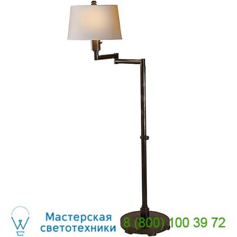 Chunky swing arm floor lamp visual comfort cha 9106ab-l, светильник