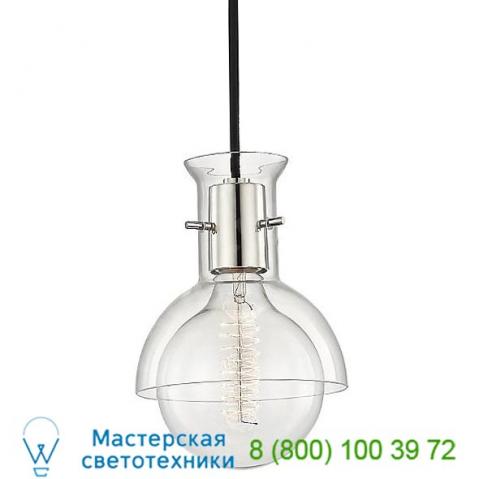 Mitzi - hudson valley lighting h111701-agb riley mini pendant light, светильник