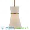 Visual comfort clarkson pendant light (hand-rubbed brass/small) - open box return, светильник