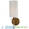 Drunmore wall sconce with linen shade visual comfort arn 2018bz/cg-l, настенный светильник