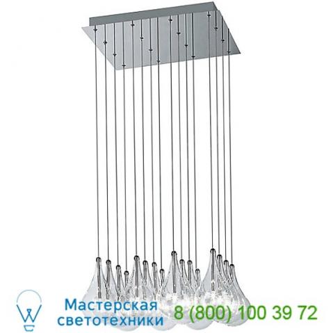 Alma light  drop 16 light square multipoint pendant, светильник