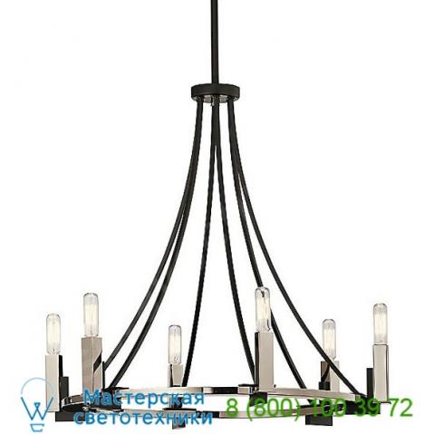 Bensimone chandelier 43290bk kichler, светильник