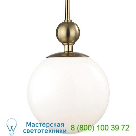 Daphne globe pendant light mitzi - hudson valley lighting h118701s-agb, подвесной светильник