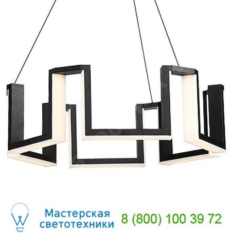 Modern forms gotham led chandelier pd-60828-bk, светильник