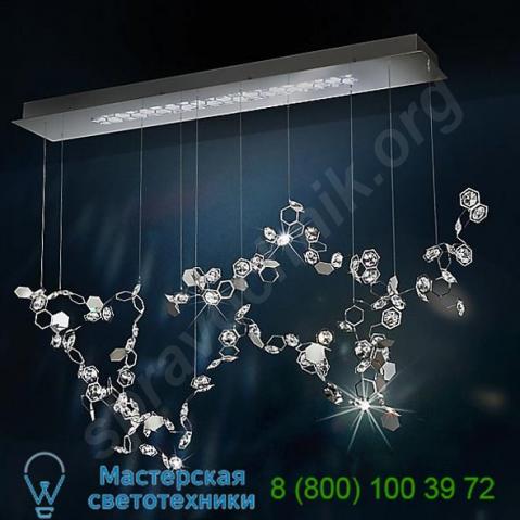 Scy520n-ss1s crystalon led linear pendant light swarovski, светильник