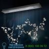 Scy520n-ss1s crystalon led linear pendant light swarovski, светильник