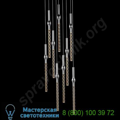 2932. 01 sonneman lighting rain round cluster led pendant light, светильник