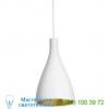 Swell narrow pendant light pablo designs swel nrw wht/bra, светильник